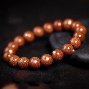 🆕New Gold Sandstone 8mm Healing Gemstone Bracelet